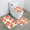 thumbnail image 1 of Juego de alfombras de baño ABPHQTO Flor de anémona 3 piezas, 1 of 2