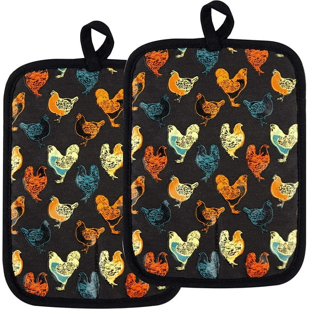 Pot Holders Set of 2 Heat Resistant 480 ℉Non Slip Clear Silicone