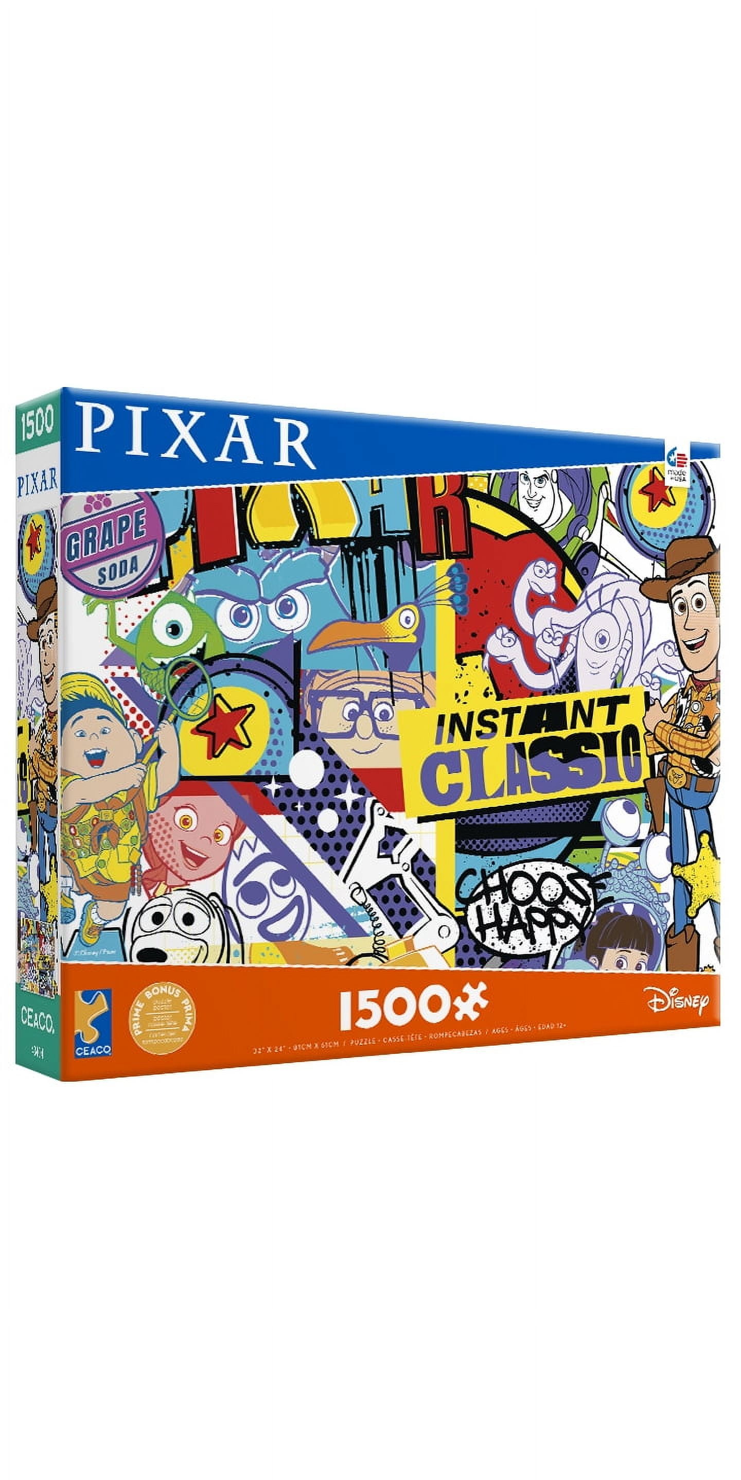 Ceaco Disney Pixar Graffiti 1500-Piece Interlocking Jigsaw Puzzle