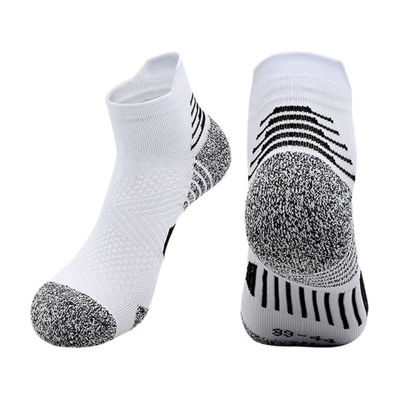 Cloaraye Kids Youth Running Socks Non Slip Ankle Socks for Boys Girls 5-16 Years Old
