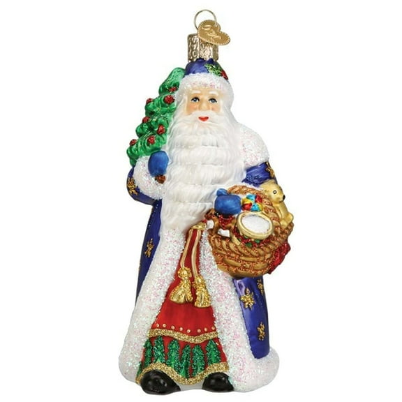 Old World Christmas Regal Father Christmas Glass Blown Ornament for Christmas Tree