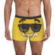 thumbnail image 1 of Balery Smiling With Sunglasses Calzoncillos bóxer para hombre, ropa interior de algodón suave y transpirable con cinturilla de nailon-Large, 1 of 5