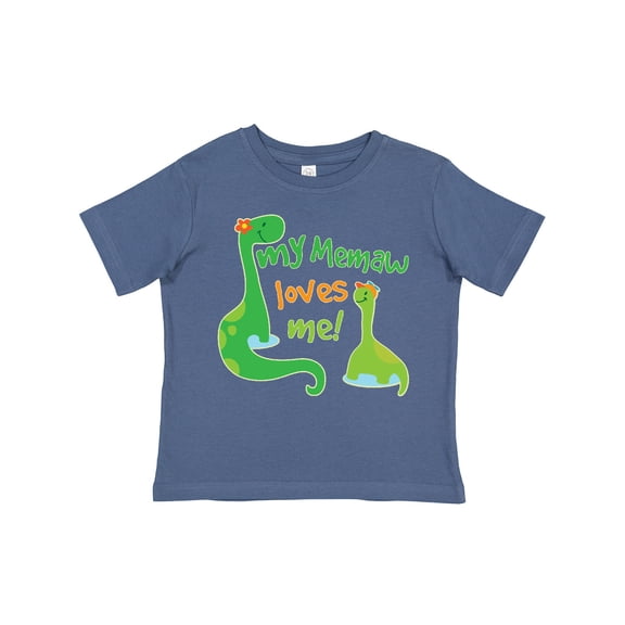 Inktastic My Memaw Loves Me Grandson Dinosaur Boys Toddler T-Shirt