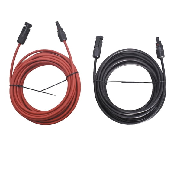 labwork Solar Wire New Energy Extension Cord, 15FT 10AWG Solar Extension Cable Wire Solar Panel Extension Cable Wire with Male and Female Connector