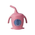 thumbnail image 1 of Vaso de Silicona con Pajita, Diseño a Prueba de Fugas, Silicona de Grado Alimenticio, Ventana Transparente para Fácil Seguimiento, Duradero y Seguro, Fácil de Limpiar, Capacidad de 180 Ml, A, 1 of 5