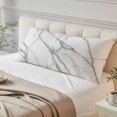 thumbnail image 4 of Marble White Long Body Pillow Covers, Ombre Grey Modern Minimalist Soft Breathable Throw Pillow Cases with Invisible Zipper, Decorative Pillowcase Pillows Protectors for Sofa Bed Couch 20"x60", 4 of 9
