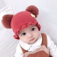 thumbnail image 3 of Gorro para bebé recién nacido, gorro para bebé recién nacido, gorro de lana tejido para hombre y mujer, gorro de otoño e invierno de sección fina, 3 of 5