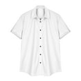 thumbnail image 3 of Mens Cotton Henley T-Shirts Short Sleeve Button Down Casual Basic Tees Work Solid Shirts with Split Side, 3 of 6