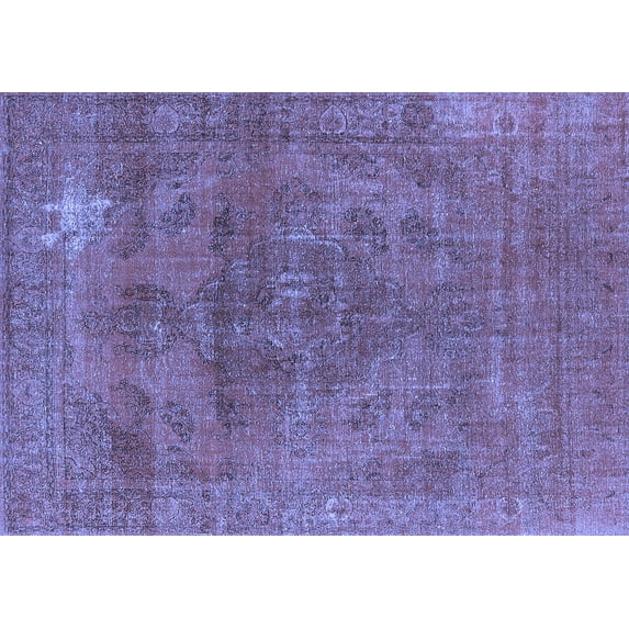 Ahgly Company Machine Washable Indoor Rectangle Oriental Blue Industrial Area Rugs, 2' x 3'