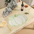 thumbnail image 6 of HongMinWen Fall Thanksgiving Pumpkin Placemats, Fall Autumn Table Decorations Indoor, Farmhouse Harvest Pumpkins Table Round Placemats for Party Kitchen Dinning, 6 of 6