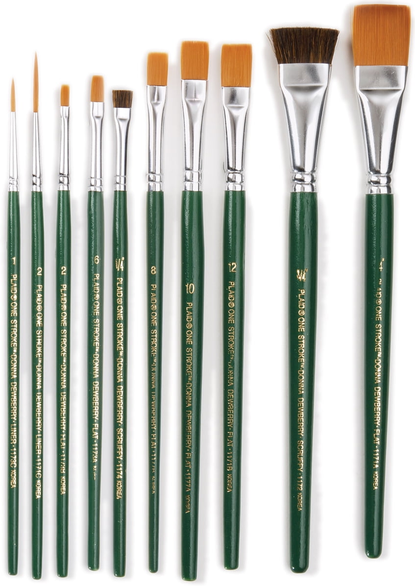 FolkArt One Stroke One Stroke Brush Set, 1059 (10-Pack),Small – Teresa's  Spot for All Things Art