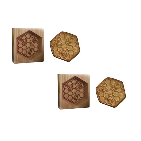 Oleegame 2 Pcs Moules à Biscuits DIY Moules à Biscuits en Bois Outils de Cuisson Décoratifs pour Noël Action de Grâce Cuisine