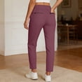 thumbnail image 6 of QHFBli Women's Golf Pants Stretch Work Ankle Pants High Waist Dress Pants with Pockets for Yoga Business Travel Casual, 6 of 6