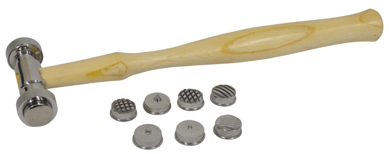 101/2" 9in1 Interchangeable Texturing Hammer Jewelry Making Non