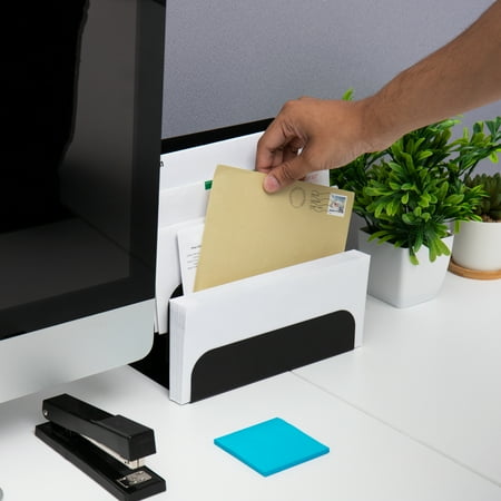 Mind Reader - Vertical Desk Organizer - Black