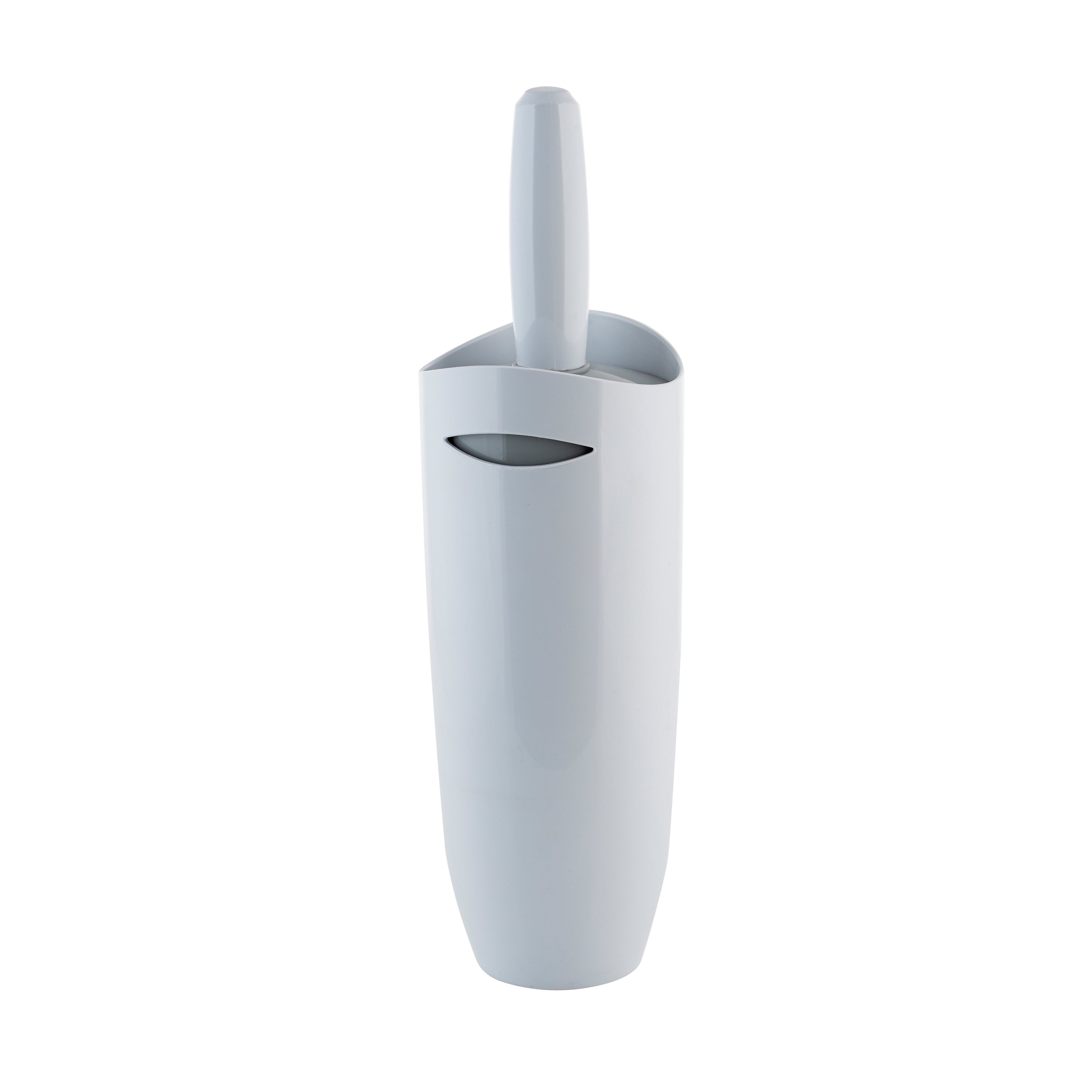 Bath Bliss Waste Bin and Toilet Brush Set in White