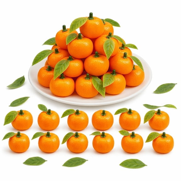 BlinkLLX 24 Pcs Orange Mini Artificial Decor Baby Shower Party Supplies