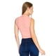 thumbnail image 3 of Blusa Sin Mangas Mujer Top Cuello Alto Moda Casual Rosa rosa M Incógnita 550344, 3 of 5