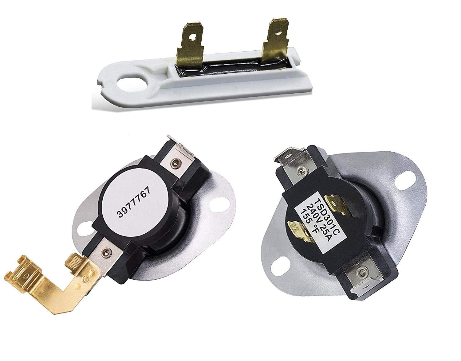 FITS HOTPOINT TUMBLE DRYER CUT OUT THERMOSTAT KIT PACK OF 2 