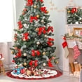 thumbnail image 4 of Fangsheng Burlap Christmas Tree Skirt Rustic Farmhouse Xmas Holiday Decorations, 30", 4 of 7