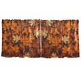 thumbnail image 7 of Yayeee Kitchen Curtains Tier Set of 2 Light Filtering 57"x24" Over Sink Window Panels, Fall Pattern, 7 of 7