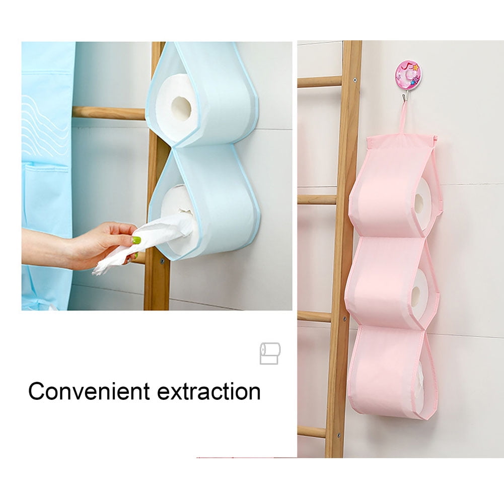 2 Piece Multicolored Portable Toilet Paper Tissue Hanging Holder for Outdoor Car 