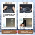 thumbnail image 6 of Comefolife Winter Window Insulation Kit, 19.7"×39" Clear Thermal Window Coverings, Plastic Window Cover, Reusable Transparent Window Insulation Film Window Wrap for Warm (Black Edging), 6 of 8