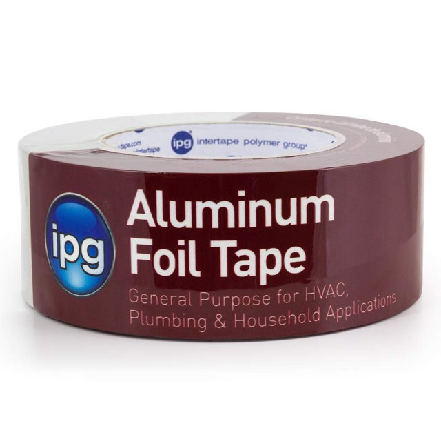 Cinta adhesiva IPG, lámina de aluminio, 5 cm x 46 m, color plateado