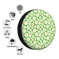 thumbnail image 4 of Pofeuu Daisies Flowers Print Spare Tire Wheel Cover for Car Truck SUV Camper Universal Fit Spare Tire Cover RV Spare Tire Covers-15 inch, 4 of 6