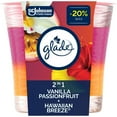 thumbnail image 1 of Glade® Scented Candle Air Freshener, Vanilla Passionfruit & Hawaiian Breeze, 1 of 9