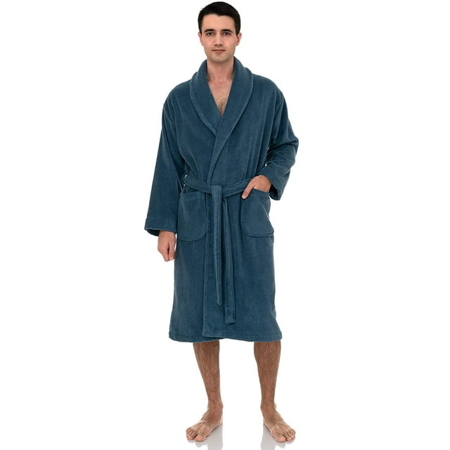 Men's Robe, Turkish Cotton Terry Shawl Bathrobe