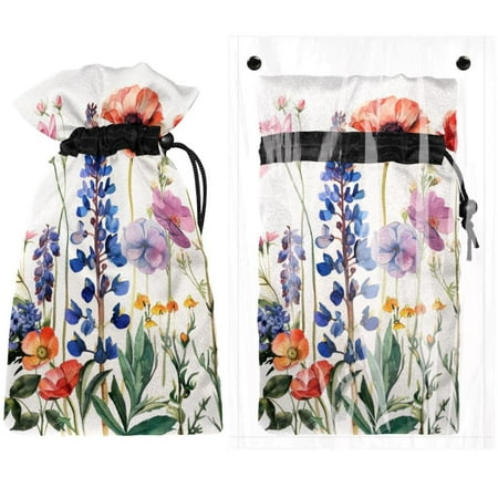 

Josid Floral Pattern Reusable Outdoor Faucet Insulation Covers Waterproof and Freeze-Resistant Spigot Protector Bags 2 Pack 11 x 6.9