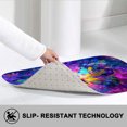 thumbnail image 2 of 1pc Colorful Butterfly Absorbent Non-Slip Bathroom Thickened Flannel Rug Decor,Soft,Quick Drying,Suitable For Indoor/outdoor Use,Bathrooms,Bedrooms,Kitchens,Terrace,Laundry Rooms,16"x24", 2 of 7