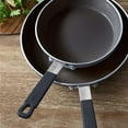 thumbnail image 4 of GreenPan x Bobby Flay 8” and 10” Frying Pan Skillet Set, Professional Grade Aluminum, Ceramic Nonstick, Induction Suitable, Stay-Cool Silicone Handle, Dishwasher & Oven Safe, Black, 4 of 7