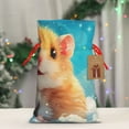 thumbnail image 4 of Fuzoiu Cloud Cute Hamster Print Christmas Gift Bag,Burlap Gift Bag with Drawstring Closure & Hang Tag,Perfect for Holidays, Birthdays, and Special Occasions-Small, 4 of 7