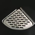 thumbnail image 5 of Raindrops Aluminum Corner Shelf for Bathroom Accessories Silver Shower Gel Holder Rack 7.8 Inches, 5 of 8