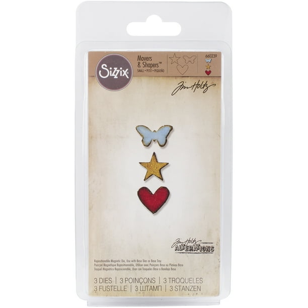 Sizzix Movers & Shapers Dies By Tim Holtz 3/PkgTiny Shapes