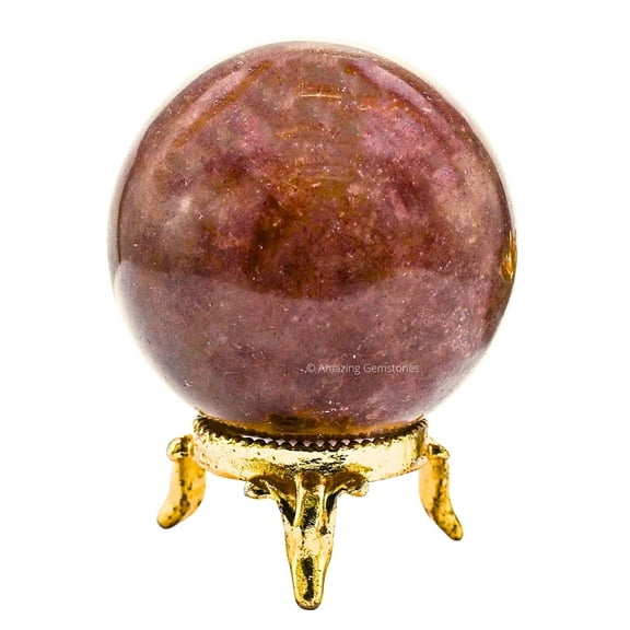 Strawberry Quartz Crystal Ball Sphere 2" Inches