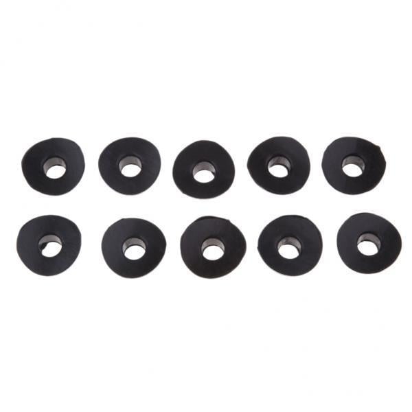2x10Pcs Vástago de Válvu de Aire Guardabarros Tapa de Goma de Silicona Universal Negro Sunnimix Guardabarros del vástago de la válvula de aire