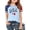 1-Light Blue15, variant on Toddler Girls T Shirt Soft USA Letter Graphic America'S 250th Anniversary Snug Fit Pullover Top