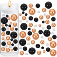 Uutvmp Halloween Vase Pearls, Black Orange Vase Filler Beads for