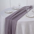 thumbnail image 2 of Efavormart 5PCS 22" x 72" Amethyst Premium Chiffon Table Runner For Weddings Party Banquets Decor Fit Rectangle and Round Table, 2 of 9