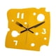 thumbnail image 4 of Reloj colgante nórdico minimalista con adorno de queso, reloj de escritorio, reloj de pared acrílico Amarillo, 4 of 9