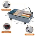 Extra Large Under Bed Storage with Wheels, 2 Pack Rigidity 42L Under