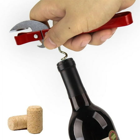 

Teissuly Clearance Multi-function Bottle Opener Can Opener Beer Lid Opener Red Wine Bottle Opener Best Gift