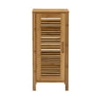 thumbnail image 2 of Linon Harding 3-Shelf Single Door Floor Cabinet, Natural Bamboo Finish, 2 of 14