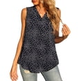 thumbnail image 2 of SHenli Womens Double Lined Tank Tops V-Neck Business Casual Outfit Shirts Linen Cotton Spring Vacation Outfits Tees, 2 of 6
