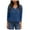 Dark Blue, variant on Womens V Neck Long Sleeve Shirt Fall Fashion Knitted Sweaters Dressy Casual Pullover Tunic Tops with Decorative Buttons (Light Blue, L)