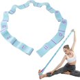 thumbnail image 1 of Correa De Yoga Correa De Ejercicio, Cinturón De Yoga Elástico Bandas De Ejercicio Elásticas Con 11 Anillos Para Pilates Entrenamiento Danza Fitness,11 Feliz Sencillez, 1 of 5