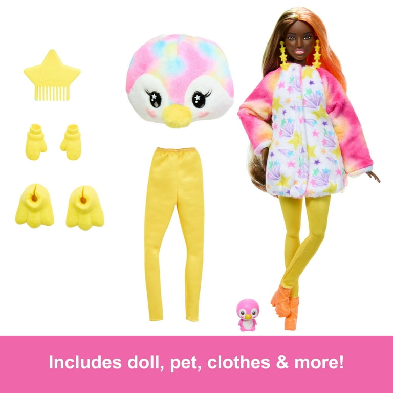Barbie Cutie Reveal Penguin Doll & Accessories, Color Dream